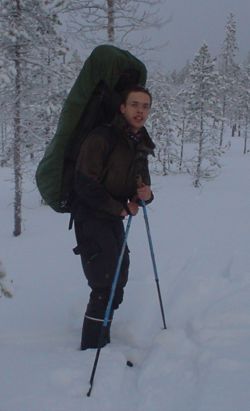 That's me skiing in Lapland.