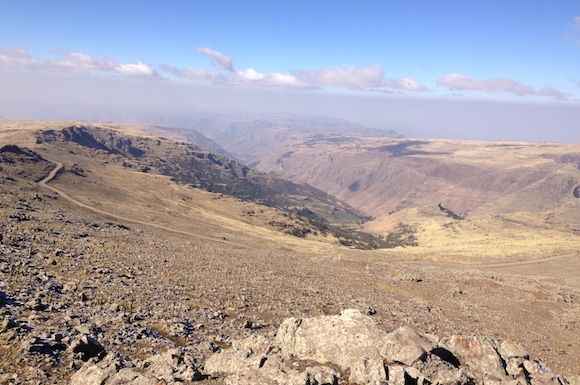 A view towards west from the Bwahit summit.